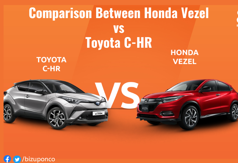 Comparison Between Honda Vezel vs Toyota C-HR